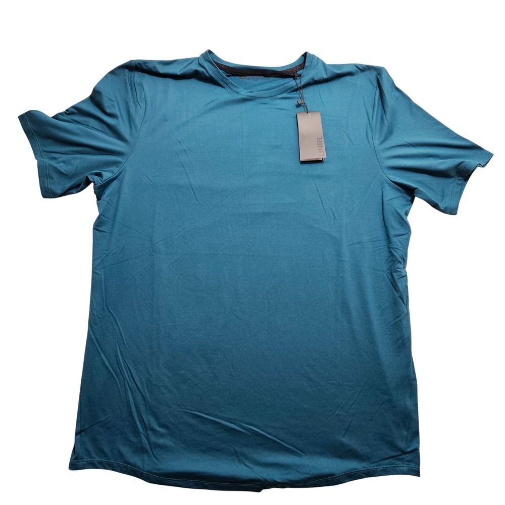 UNRL Ultra Tee Mens Medium Superior Blue Short Sleeve Performance T-Shirt NWT